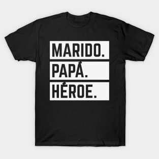 Marido Papá Héroe (Super Esposo / Superhéroe / White) T-Shirt